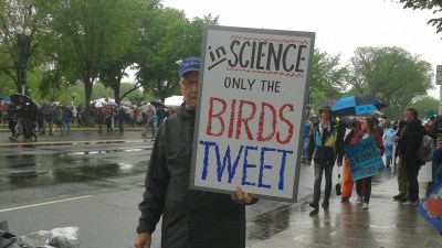 Signs at the DC March for Science were pointed and humorous -- carried by kids, families, scientists.