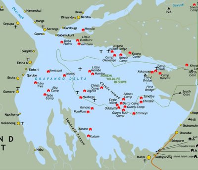 Okavango Delta. Courtesy of Botswana Safari