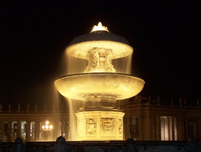 The Pope closed down the famed Bernini Fountain in July to address Rome's water shortage. Photo by Carlo Maderno.