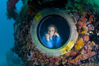 Sylvia Earle. Photo copyright by Kip Evans.