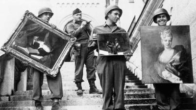 Monuments Men recover artwork. Courtesy CBS News