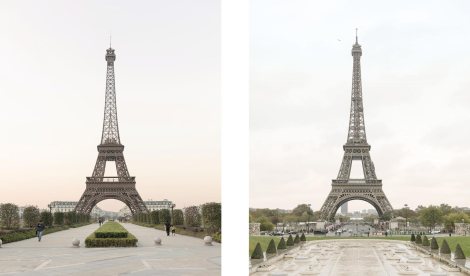 Can you spot which is the Chinese Tour Eiffel and which is the authentic tower? Photo courtesy Paris Syndrome