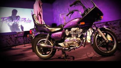 Prince's motorcycle at the Paisley Park studio-museum
