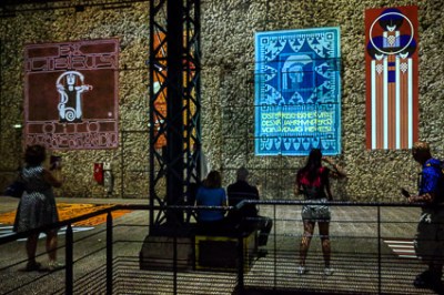 Girders and other infrastructure from the former foundry have been left in place.