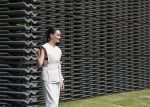 Frida Escobedo outside the Serpentine Pavilion she designed for 2018. Photo Ste Murray Courtesy of Dezeen