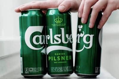 Carlsberg tried thousands of test combos to come up with this glue that holds six- and eight-packs together. 