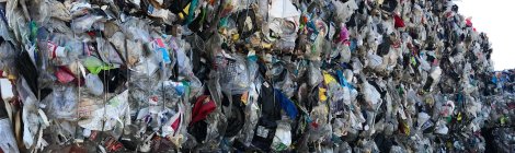 Plastic baled for recycling. Courtesy National Public Radio