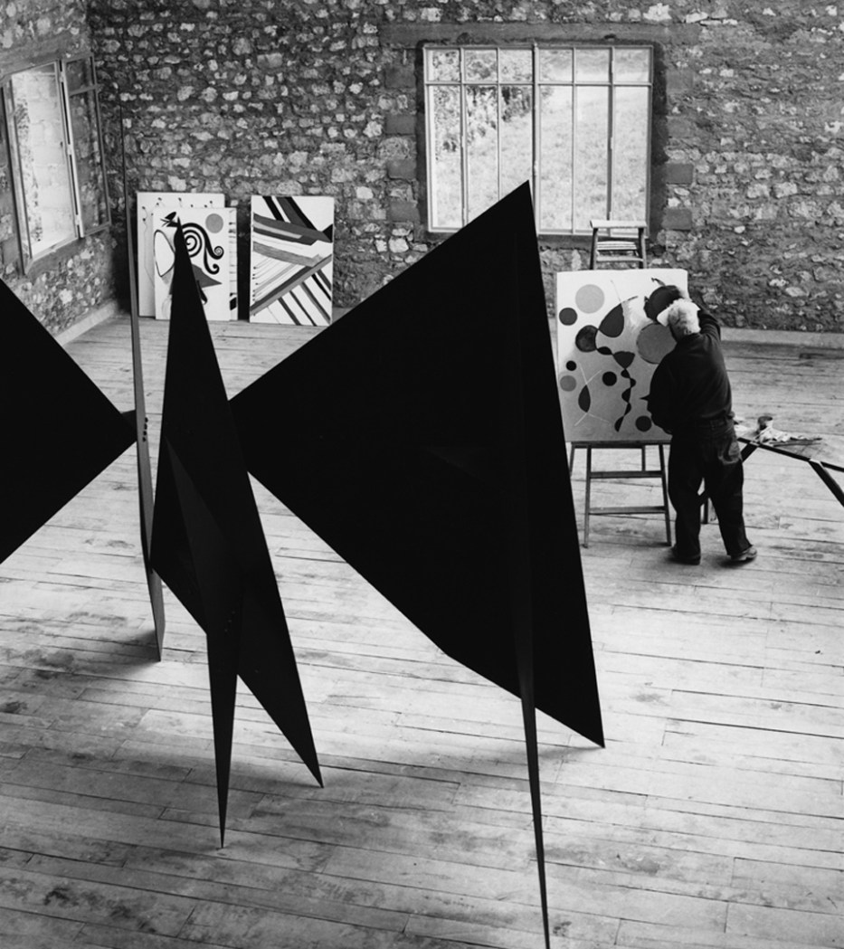 Calder in his atelier
